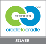 C2C logo, silver 